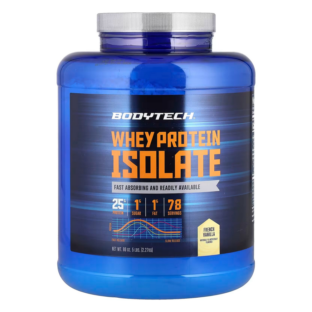 바디테크 BodyTech 웨이 프로틴 아이솔레이트 WPI <b>프렌치바닐라</b> 5lbs 2.27kg