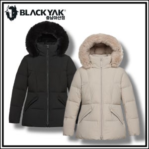 블랙야크 패딩 여성 구스다운 겨울파카 폭스퍼 중기장 아웃도어 파니 미드 다운자켓