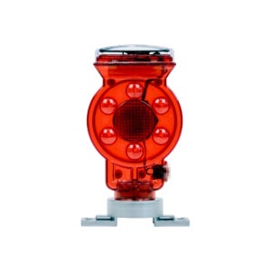 공사장 건설현장 태양광 충전 LED 드럼용 1개 뺑뺑이 경고등