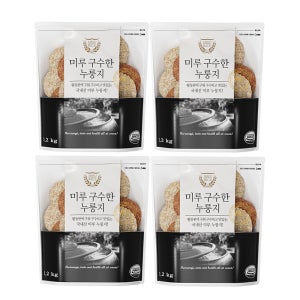 국산쌀100% 미루구수한누룽지 쌀누룽지 1.2kg, 4개