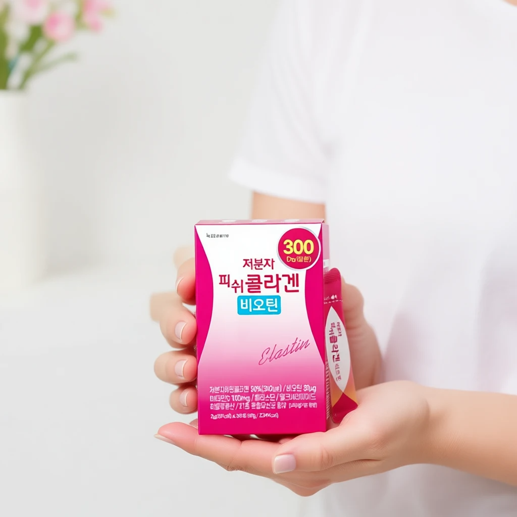 녹십초 저분자 <b>피쉬 콜라겐</b> 비오틴 30포 6개 피부미용 피부건강에 도움