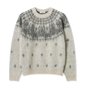 노르딕 브러쉬 울 니트 jackpot FW 모헤어 아가일 자카드