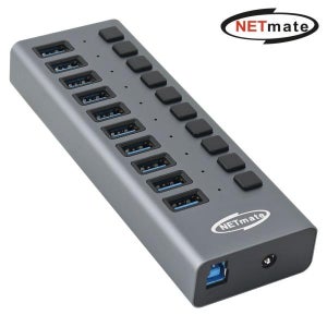 USB3.0 Netmate 10포트 멀티충전기 허브 유전원