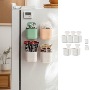 마그네틱 소품 포켓 5p 벽걸이 수납함 다용도 정리함 자석 미니 냉장고 보관함