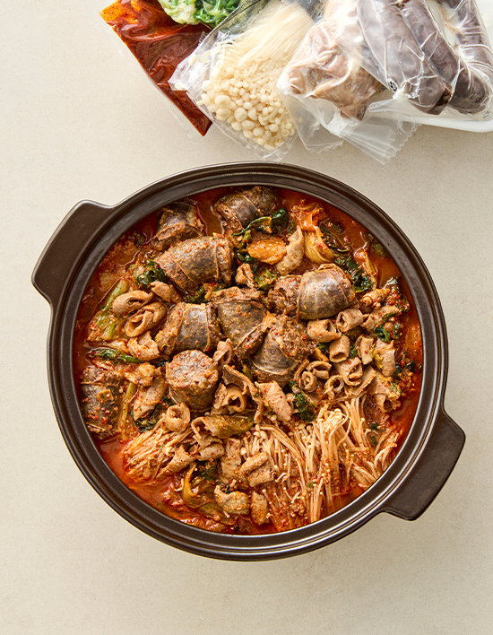 신의주 찹쌀순대 얼큰 곱창 순대전골 성분 분석
