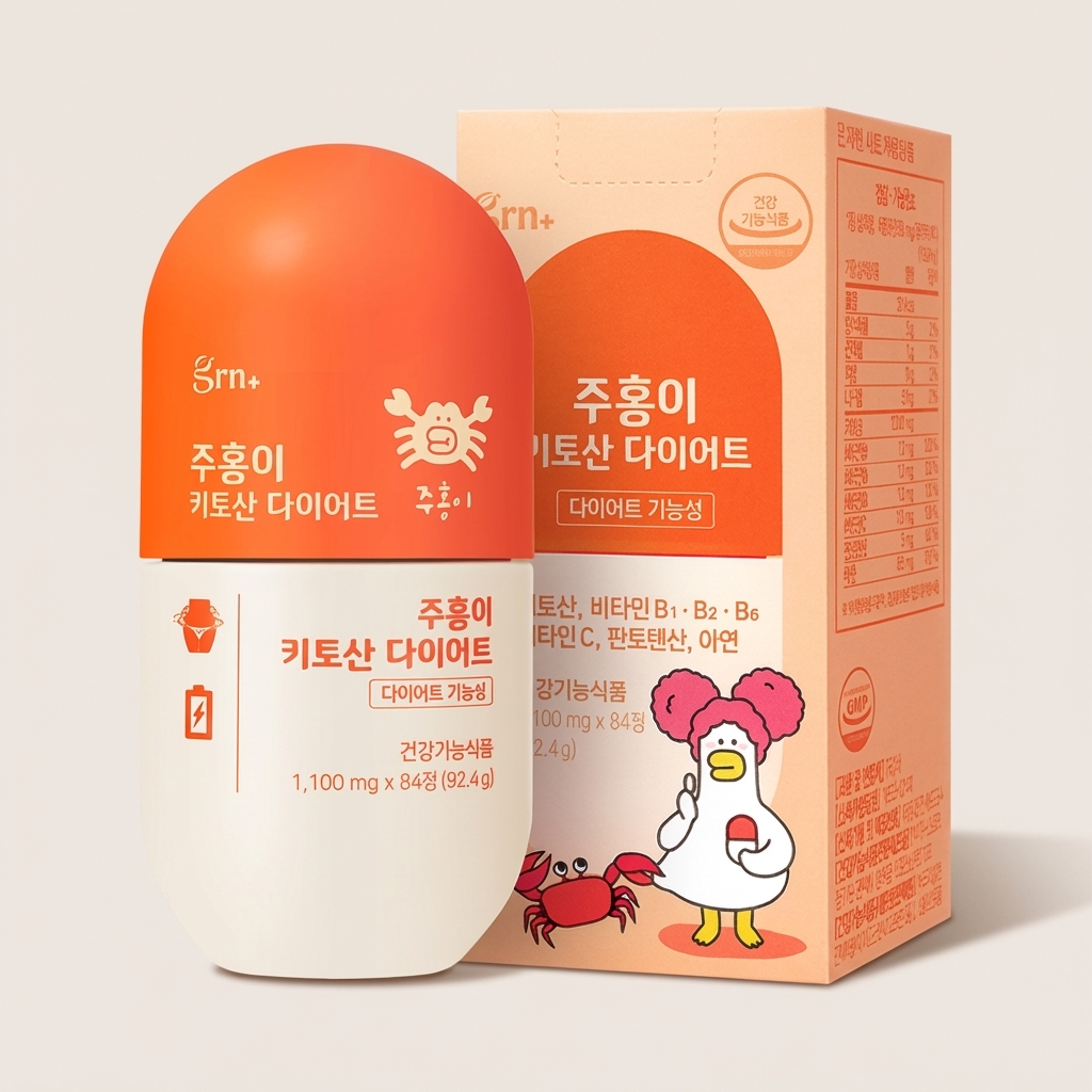 GRN 주홍이 키토산 1100mg 84정 1개