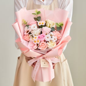 비누 꽃다발 생일 축하 꽃다발 기념일 졸업식 입학식 학예회 발표회 어버이날 플로라핑크