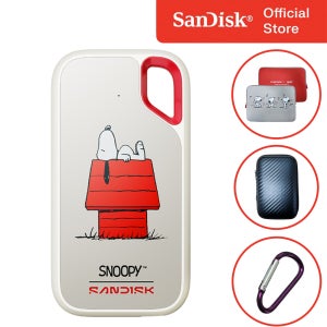 샌디스크 외장SSD 1테라 1TB 포터블 스누피 에디션 익스트림 SSDE61 대용량 캐릭터 고성능