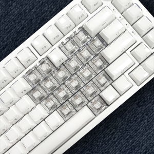 투명 21개세트 키캡 아티산 기계식 키보드 꾸미기 하트모양 글자없음 포인트 커스텀