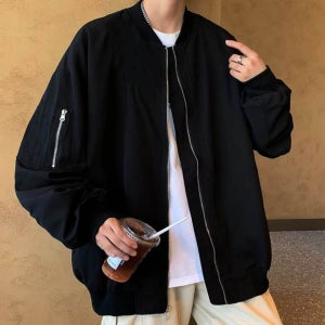 남자블루종 항공점퍼 가을 다운재킷 아우터 빅사이즈