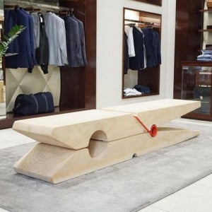 DIPYLON 천연원목 다용도 벤치 TV다이 선반 나무의자