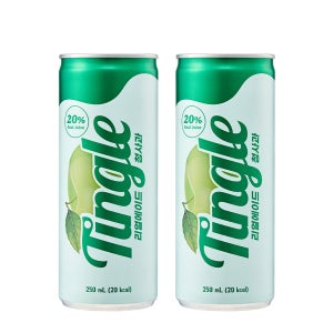 리얼과즙 팅글 리얼에이드 청사과, 250ml, 30개