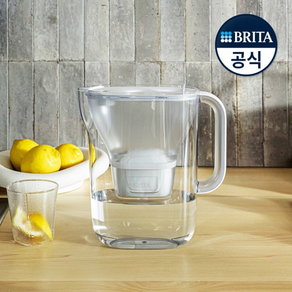 브리타 정수기 스타일에센셜 XL 3.6L 화이트+기본필터 1입