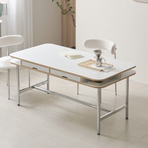 프린홈 E0등급 LPM 오거나이즈 식탁 테이블 1400/1600 (2color)