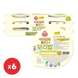 오뚜기 오뚜기밥 식이섬유플러스 보리밥 130g, 36개