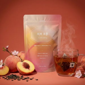 복숭아향 우롱차 블렌딩 티백 25개입 | 카페스타