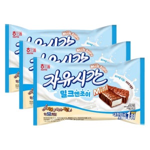 해태 자유시간 밀크엔조이 미니 375g / 3봉