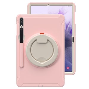 갤럭시탭 S10 플러스 케이스 범퍼 회전 마카롱 아머 연핑크, 탭 S10+