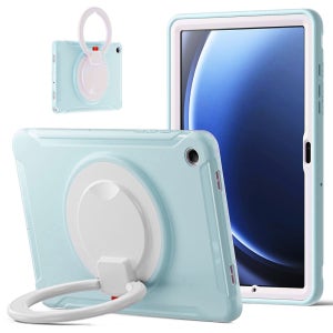 갤럭시탭 A9 플러스 케이스 범퍼 회전 마카롱 아머 스카이, 탭 A9+