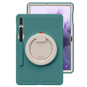 갤럭시탭 S9 플러스 케이스 범퍼 회전 마카롱 아머 에메랄드, 탭 S9+