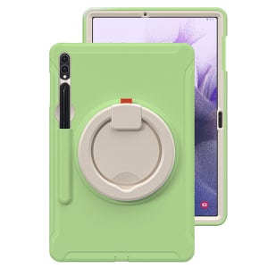 갤럭시탭 S9 플러스 케이스 범퍼 회전 마카롱 아머 그린티, 탭 S9+