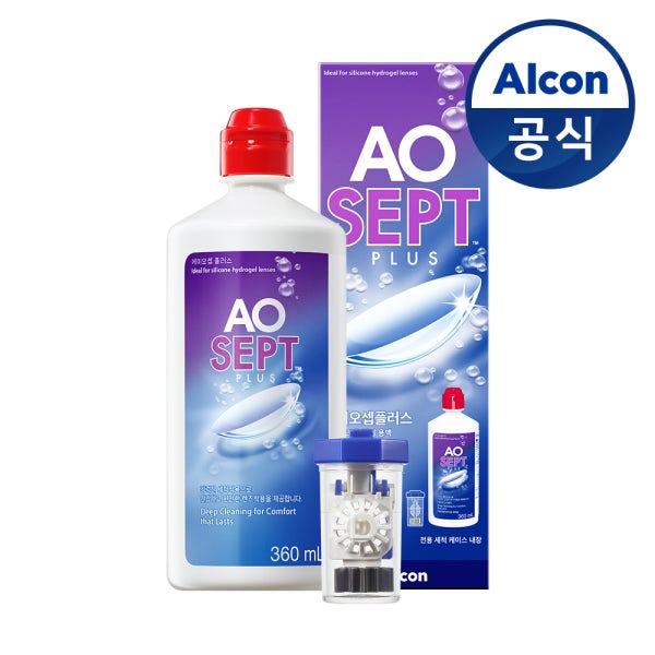 옵티프리 렌즈세척액 에이오셉 플러스 360ml 1개