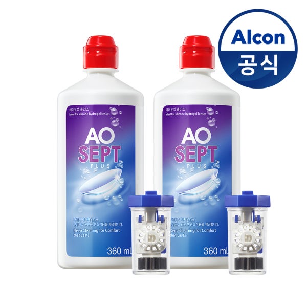 옵티프리 렌즈세척액 에이오셉 플러스 360ml 2개