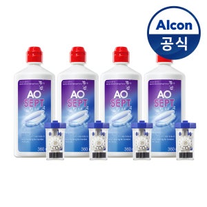 옵티프리 렌즈세척액 에이오셉 플러스 360ml 4개