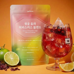 히비스커스 유자 청귤 과일차 블렌딩 티백 25개입 | 카페스타