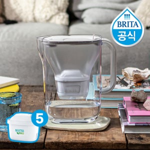 브리타 정수기 스타일에센셜 XL 3.6L 샌드+기본필터 5입