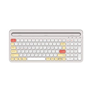 크래들 무선 키보드 화이트 블루투스 5.0 충전식 C타입 스마트폰 태블릿 패