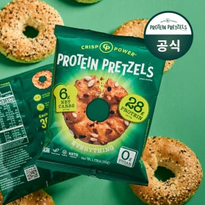 크리스프파워 프로틴 프레첼 에브리띵 단백질 보충 건강 스낵 50g