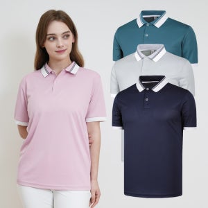 SP566/에어로쿨 골지 배색 반팔 티셔츠/카라셔츠 작업복 근무복 현장복 단체복 반팔티