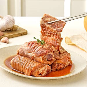 태광갈비 한돈 배로소 양념 돼지갈비 2팩 3팩 1kg, 3개