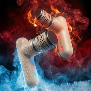 빌라르 냉온열 미니 마사지건 진동 목 어깨 마사지기 기계