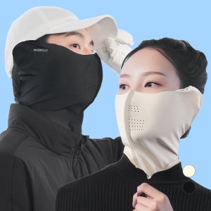 모델로 99.9% 자외선차단 웜핏마스크 방한 기모 골프 러닝 등산 귀마개 겨울 넥워머