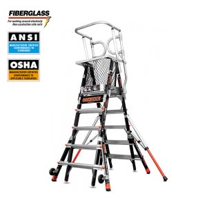 FRP CE-5F 비전도체 유리섬유 LS 5단 절연사다리 / 높이조절 가정용 산업용 비전도성