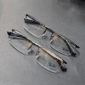 레이벤 RX 6281D 아시안핏 55사이즈 레트로 긱시크 사각 반무테안경테