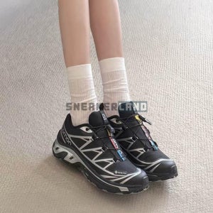 살로몬 XT-6 GTX 고어텍스 트레일 운동화 블랙 실버 474506