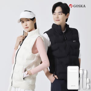 고스카 발열조끼 USB충전 배터리 포함