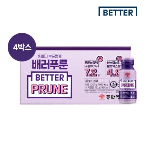 동화약품 푸룬주스 배러 푸룬 베러 푸른 임산부 추천 푸룬 10개입, 4개