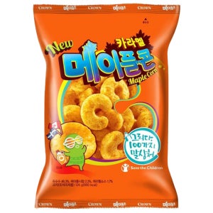 크라운 카라멜콘 메이플 124g 12개 박스
