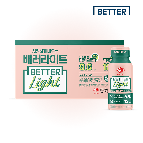 동화약품 배러라이트 베러라이트 <b>난소화성말토덱스트린</b> 식이섬유 영양제 10개입, 1개