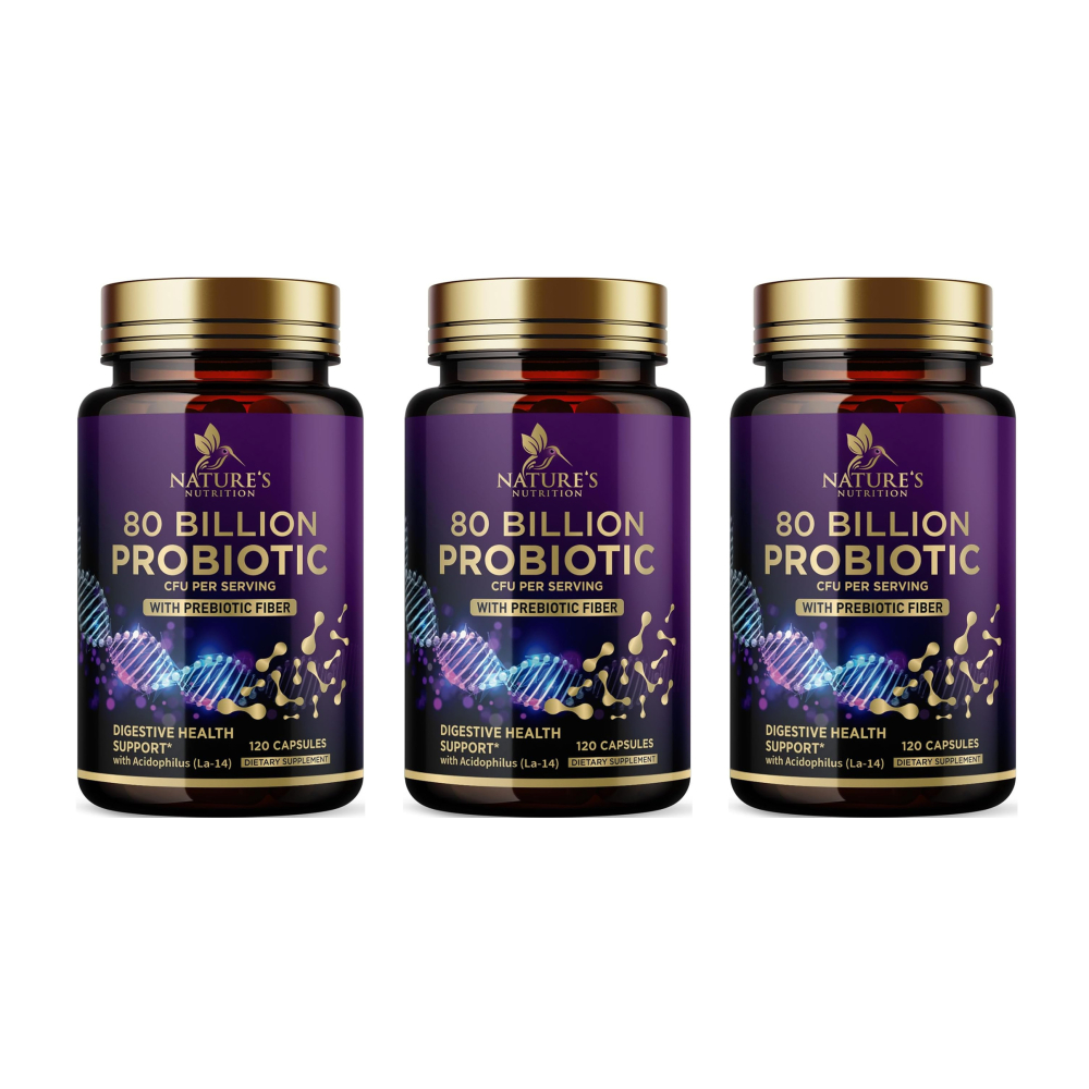<b>네이처뉴트리션</b> 800억 CFU 프리바이오틱 120캡슐 x3