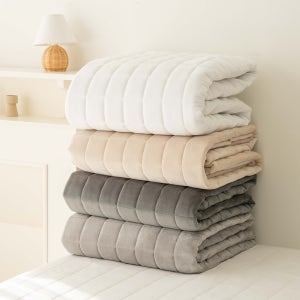 겨울 폭신한 밍크 극세사 고정밴드 침대패드 K CK EK 패밀리