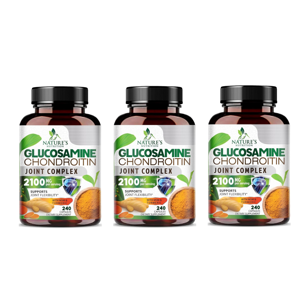 <b>네이처뉴트리션</b> 글루코사민 콘드로이친 MSM 240캡슐 x3