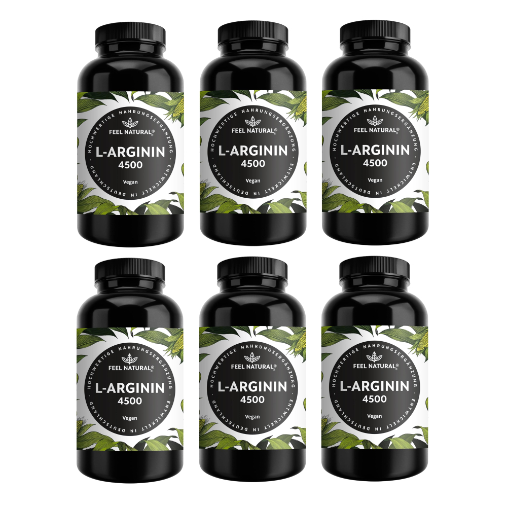 Feel Natural 필네츄럴 L아르기닌 4500mg 비건 365캡슐 x6