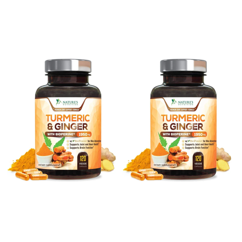 <b>네이처뉴트리션</b> 터메릭 진저 1950mg 240캡슐 x2
