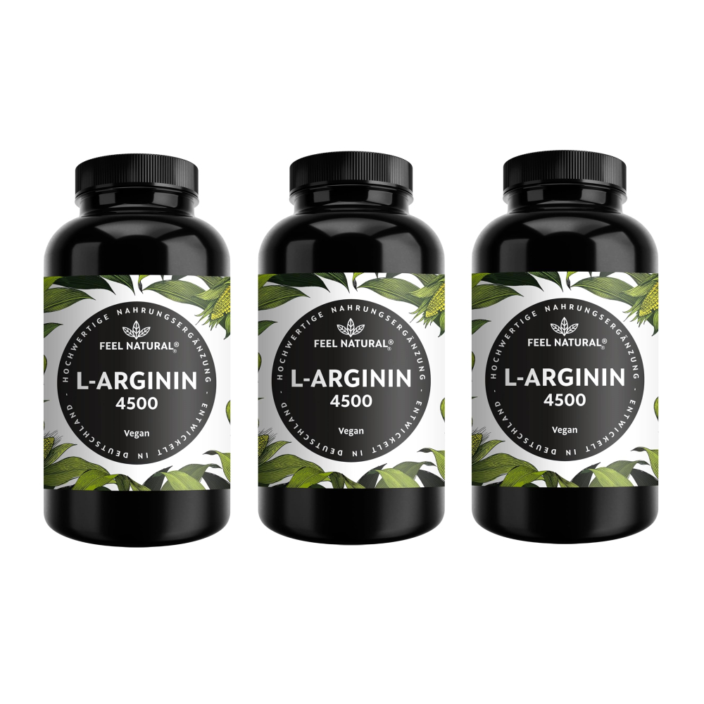 Feel Natural 필네츄럴 L아르기닌 4500mg 비건 365캡슐 x3