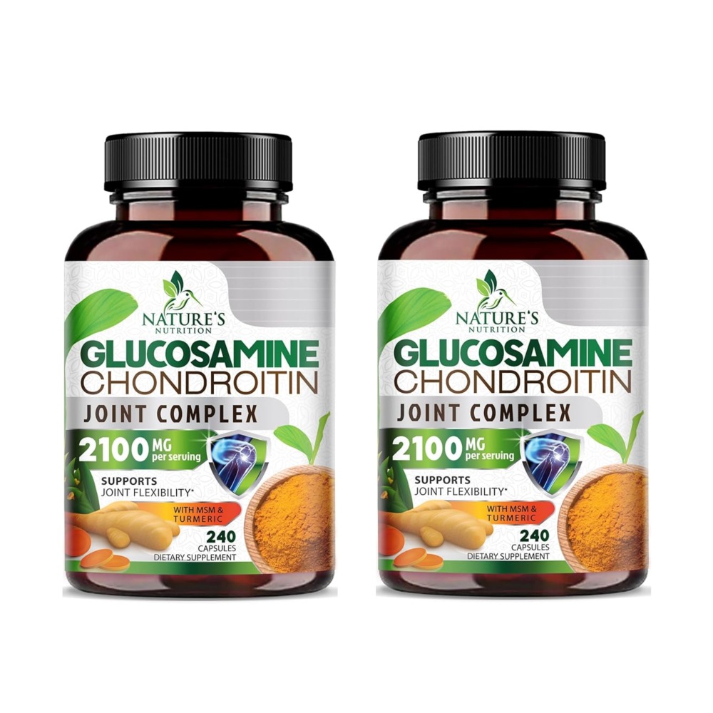 <b>네이처뉴트리션</b> 글루코사민 콘드로이친 MSM 240캡슐 x2